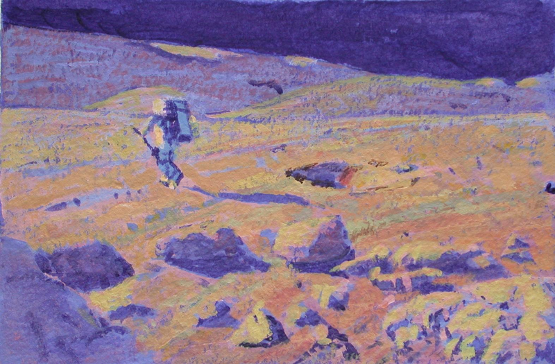 Illustration for article titled Lunar Dreams: 40 Classic Moon Exploration Paintings